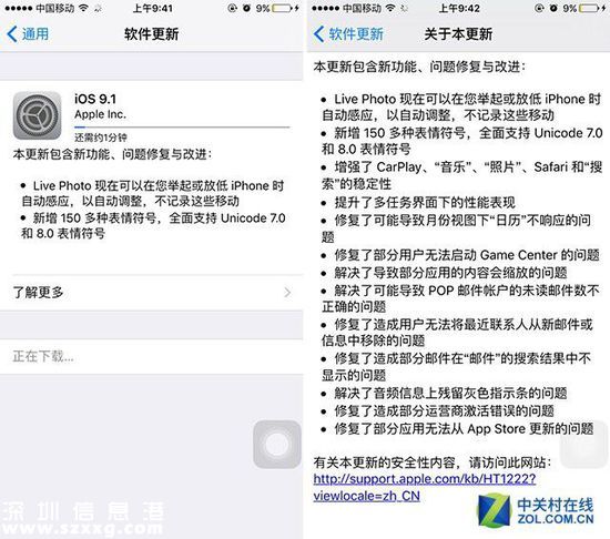 修复盘古越狱漏洞 iOS 9.1正式版发布