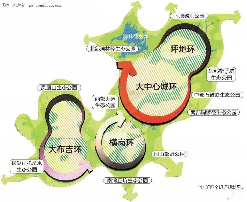 龙岗规划四大绿环 打造山环水润魅力城区