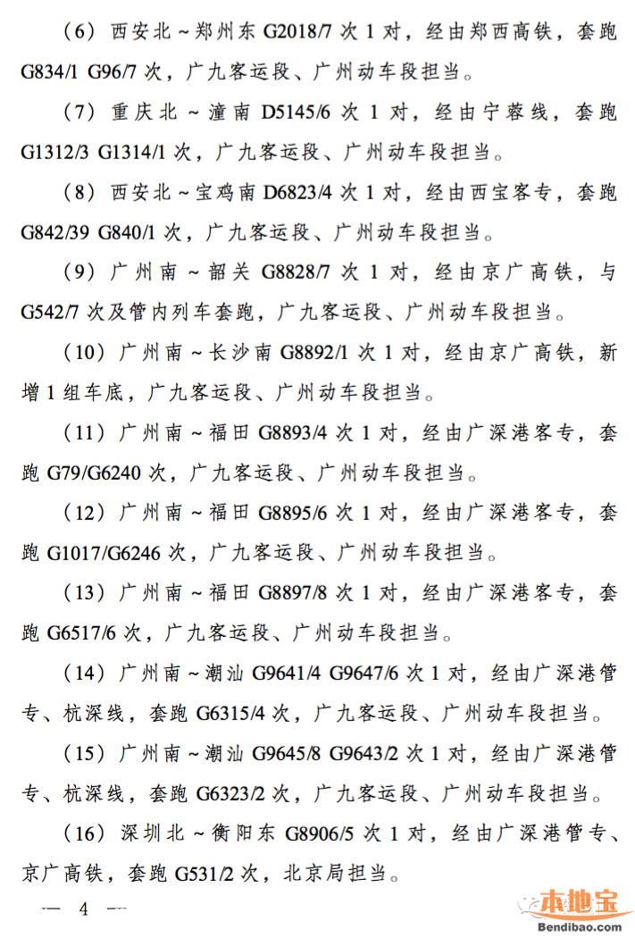 2016年5月铁路调图 6点亮点深圳人出行更方便