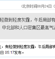 深圳天气（8.24）：天气酷热 气温27-34℃