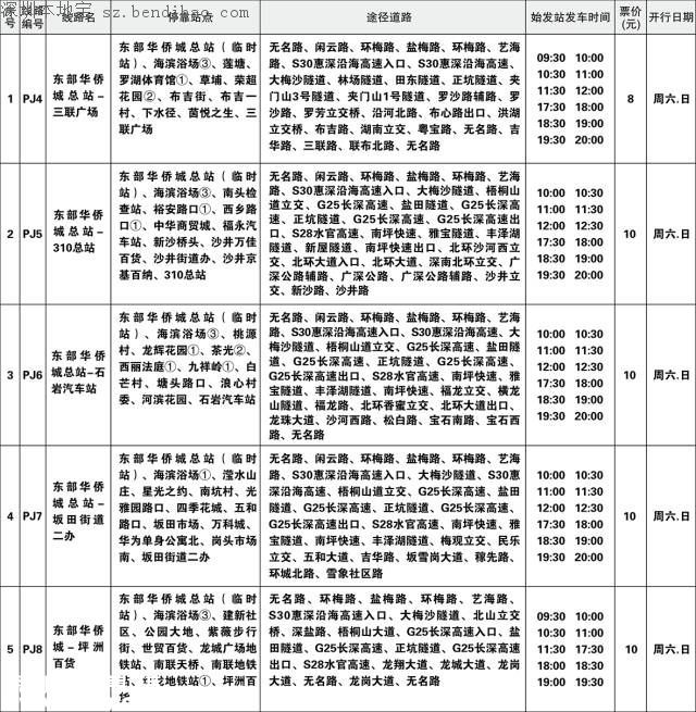 东部华侨城开通5条巴士专线 深圳中秋出行不添堵