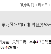 深圳天气（11.3）：多云 19℃—25℃