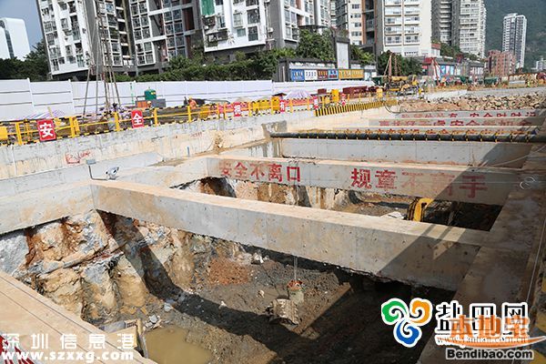 深圳地铁8号线海山站 进入主体结构施工阶段